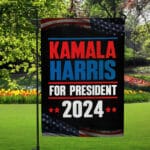 9VT. UU TIEN Kamala Harris For President flag mk4
