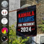 9VT. UU TIEN Kamala Harris For President flag mk5