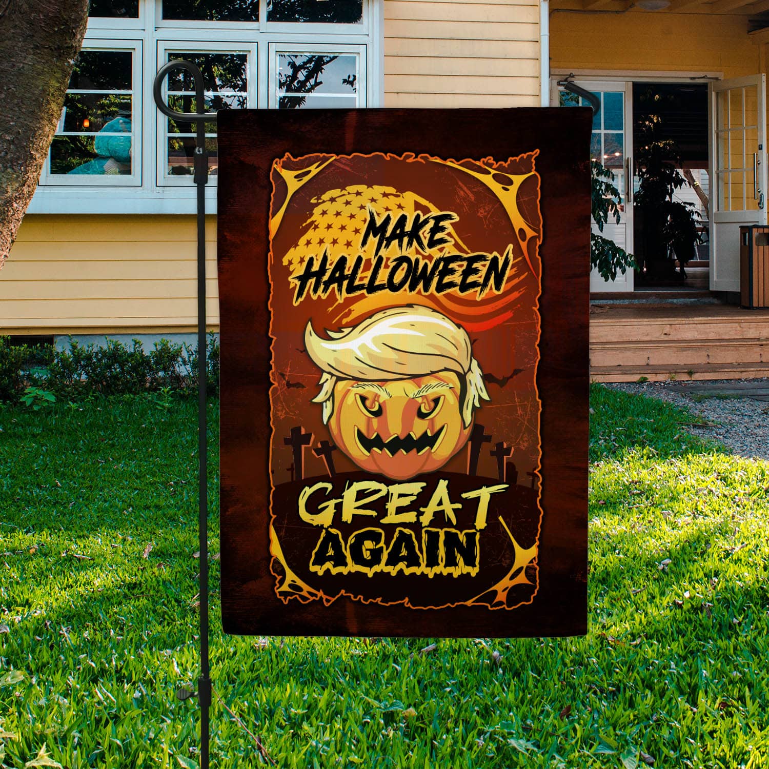 9VT. Trump Make Halloween Great flag mk3