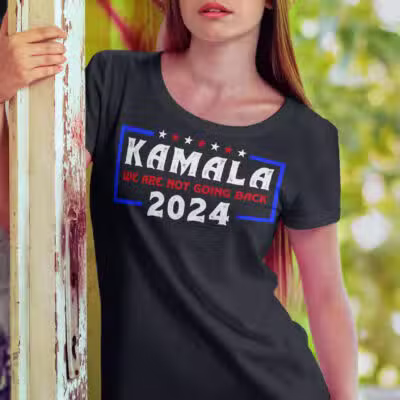 Kamala Harris We Are Not Going Back 2024 T-Shirt - Support Kamala Harris Presidential Election Shirt