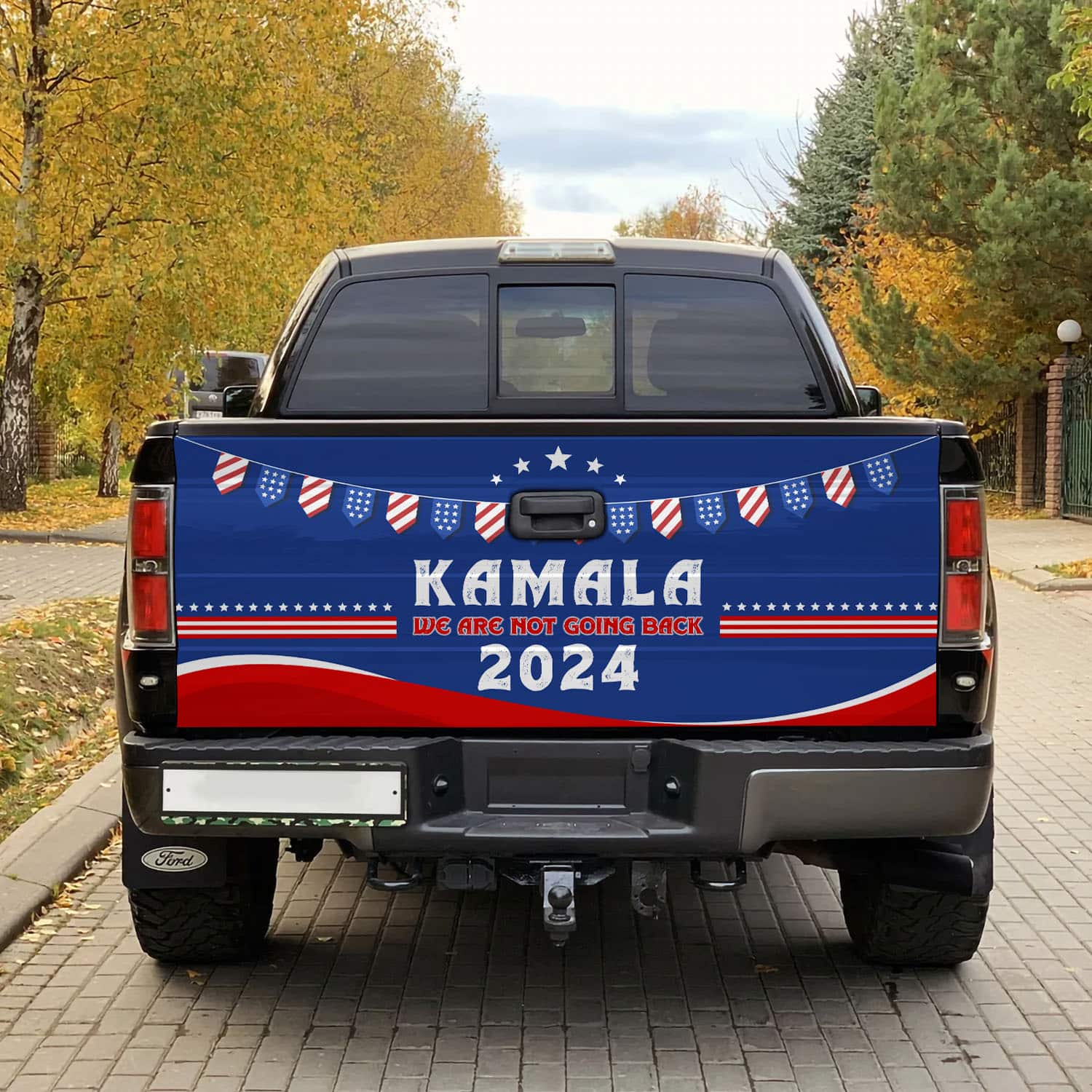 4VT. Kamala Not Going Back tailgate mk1
