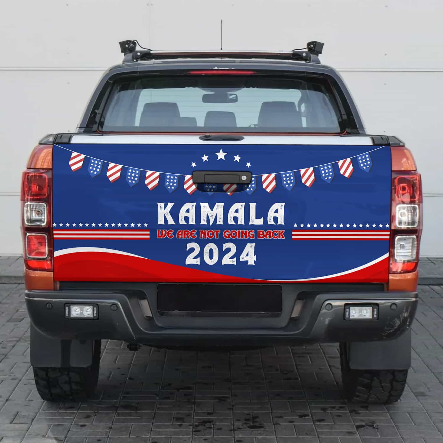 4VT. Kamala Not Going Back tailgate mk2