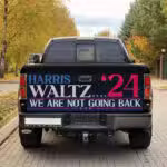 Harris Waltz 24 We Are Not Going Back Truck Tailgate Decal Sticker Wrap - Vinyl Graphic Decal Bumper Sticker