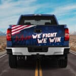 When We Fight We Win Kamala Harris 2024 Truck Tailgate Decal Sticker Wrap - Vinyl Graphic Decal Bumper Sticker