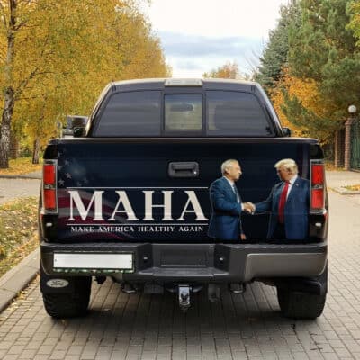 Alternative view of Maha Make America Healthy Again Trump Robert Kennedy Political Truck Tailgate Decal Sticker Wrap