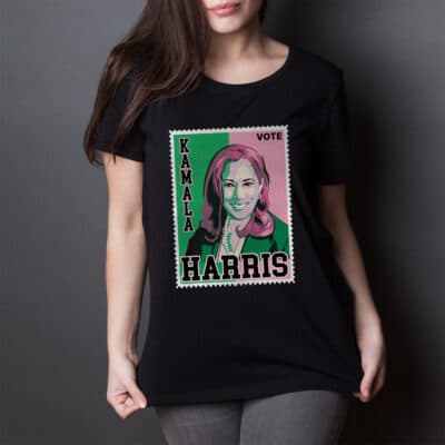 Alternative view of Kamala Madam Vice President T-Shirt - Vote Kamala Harris Presidential Election V-Neck Shirt