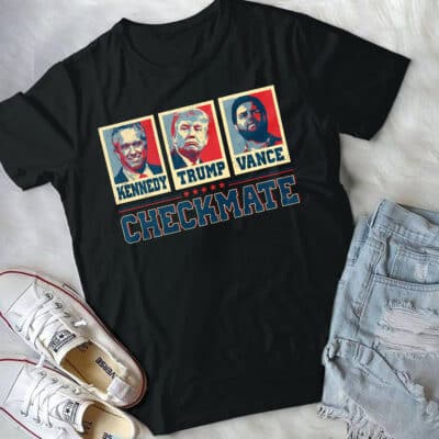 Alternative view of Kennedy Trump Vance Checkmate Funny Presidential Election T-Shirt