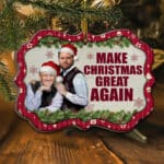 1VT. Trump Vance Christmas Great Again wood mk3