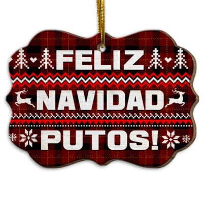 Wood Medallion Ornament