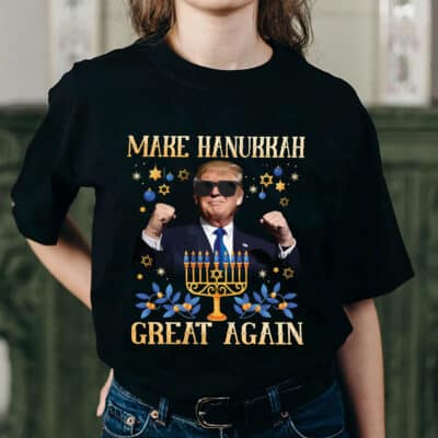 Make Hanukkah Great Again Funny Trump T-Shirt