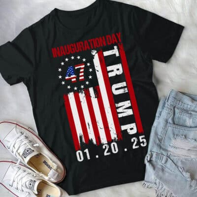 Alternative view of Inauguration Day Trump 20th January 2025 T-Shirt - Trump For President Shirt