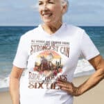 All Women Are Created Equal Only The Strongest Can Ride Horses In Their Sixties T-Shirt - V-Neck Shirt