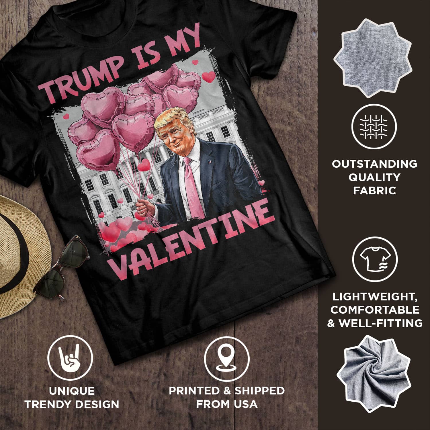 6VT. Trump Is My Valentine shirt mk6