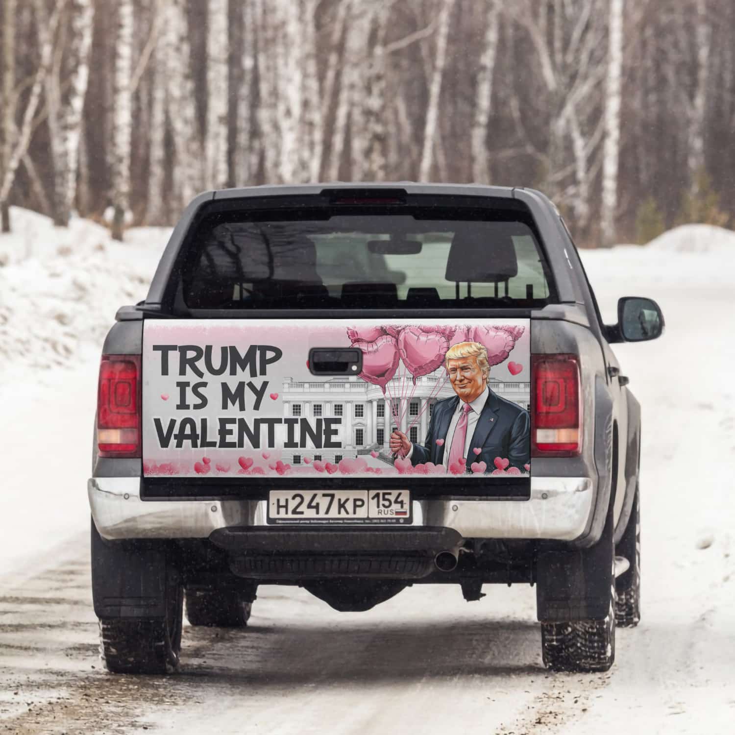 6VT. Trump Is My Valentine tailgate mk4