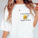 I Have Stability Ability To Stab Left Chest T-Shirt - V-Neck Shirt