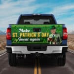Make St. Patrick's Day Great Again Trump Truck Tailgate Decal Sticker Wrap - Vinyl Graphic Decal Bumper Sticker