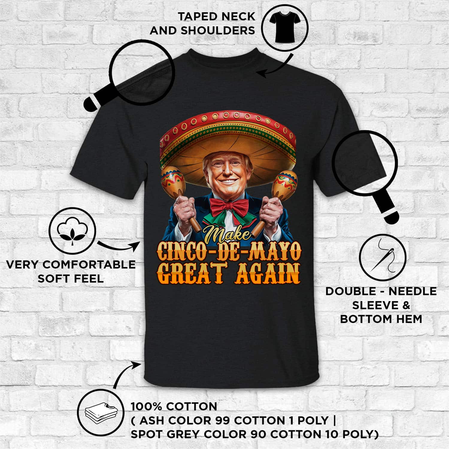 3VT. Trump Cinco De Mayo shirt mk1