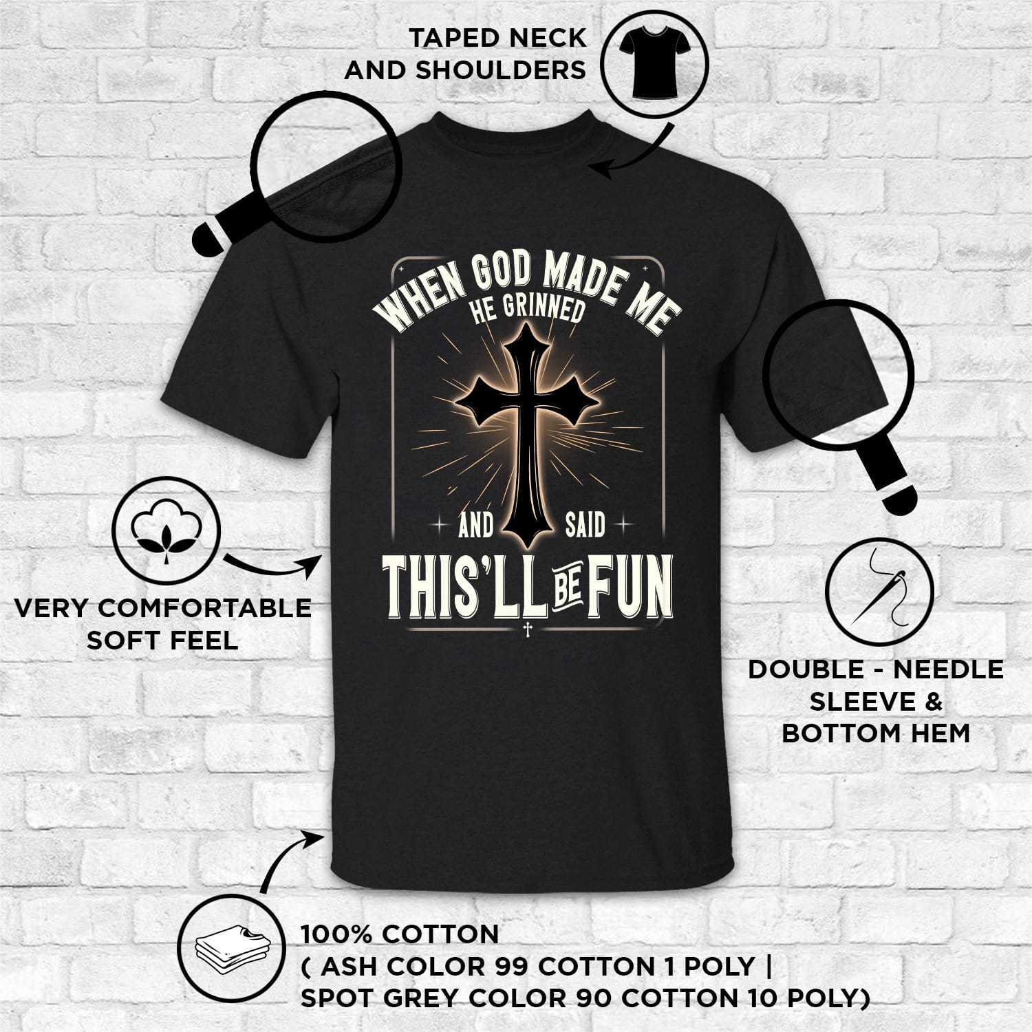 2VT. When God Made Me shirt mk7
