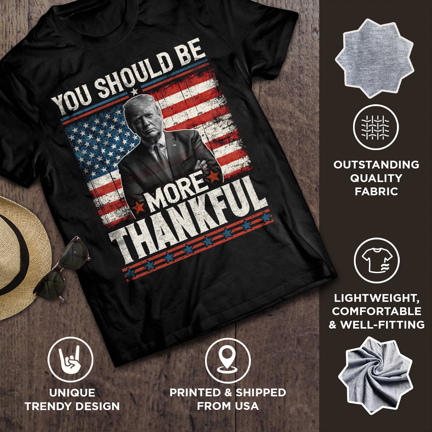 9VT. Trump More Thankful shirt mk7