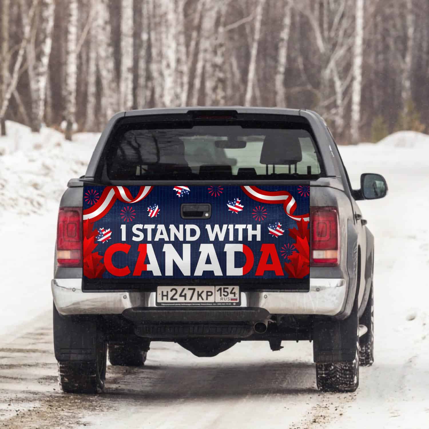 1VT. Stand With Canada tailgate mk3