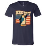 Penguin Flippers Up Resist Funny Penguins Against Trump T-Shirt - V-Neck Shirt, Navy, V-Neck T-Shirt Penguin Flippers Up Resist Funny Penguins Against Trump T-Shirt - V-Neck Shirt, Navy, V-Neck T-Shirt