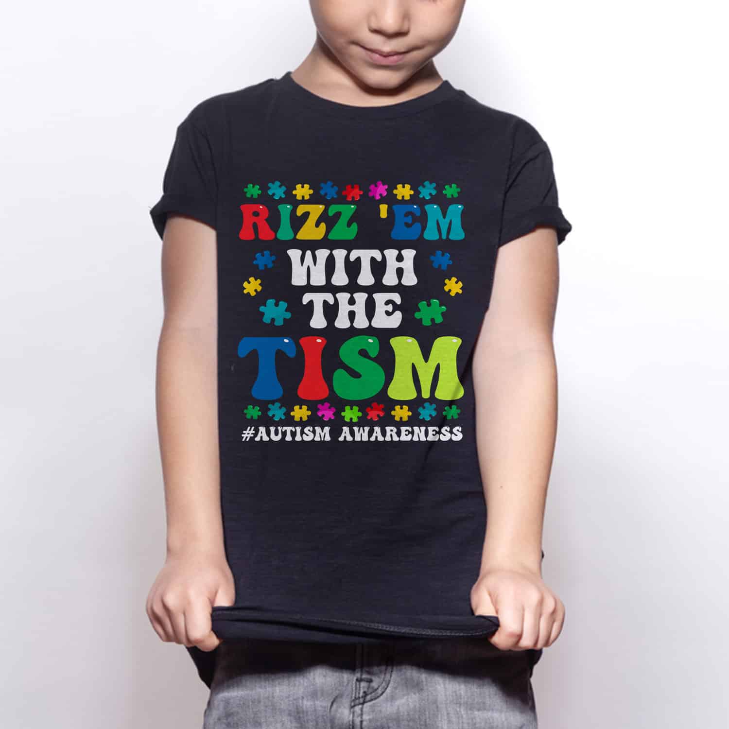6VT. Rizz Em With The Tism shirt mk8