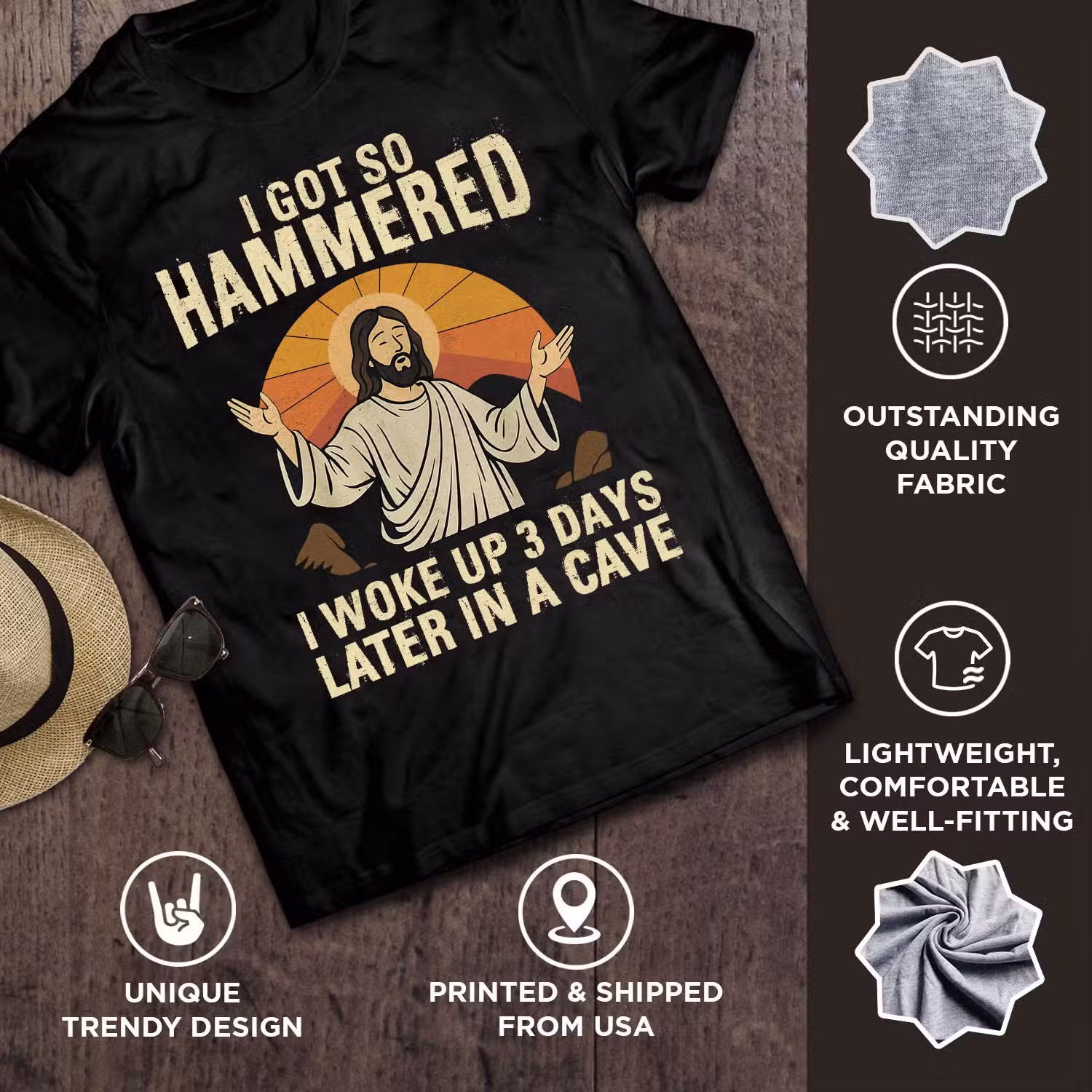 1VT. Jesus Got So Hammered shirt mk1
