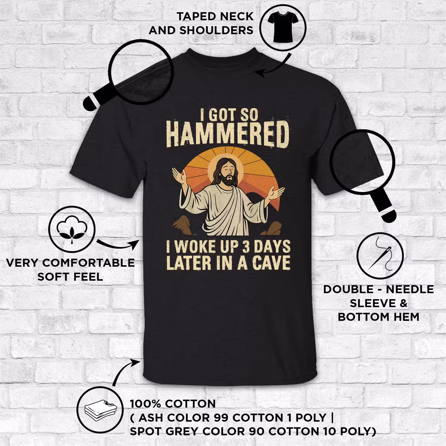 1VT. Jesus Got So Hammered shirt mk2