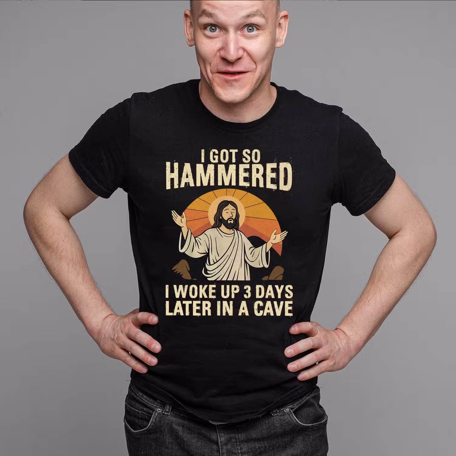 1VT. Jesus Got So Hammered shirt mk6