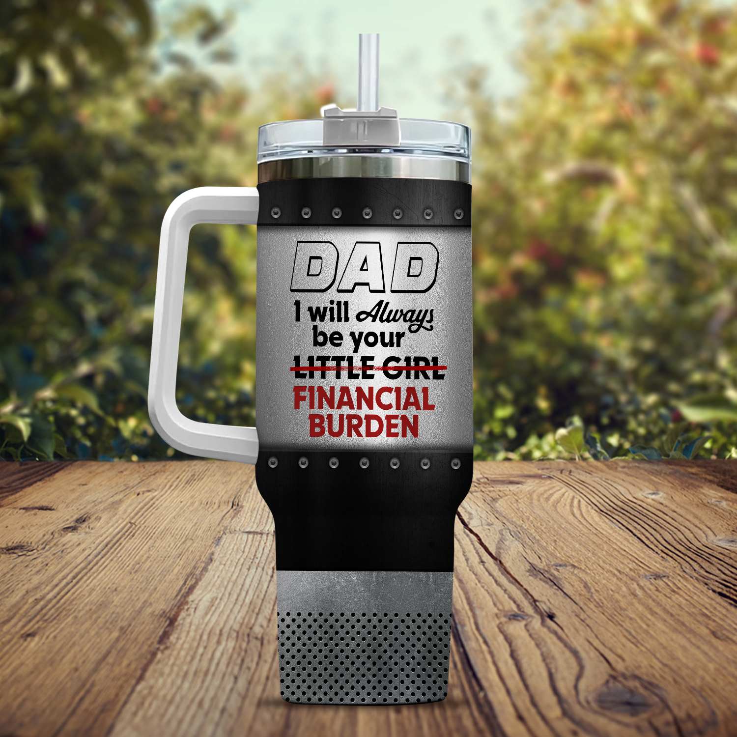 6VT. Dad Financial Burden tumbler mk6