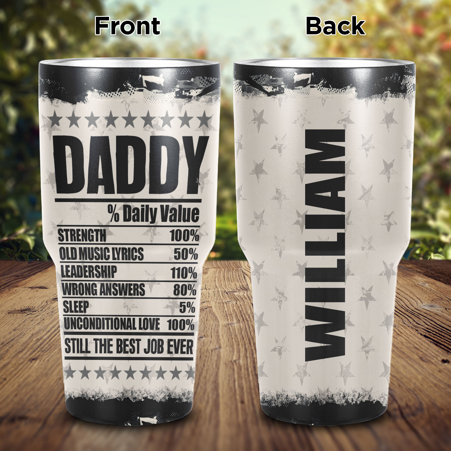Mockup Main Feature Image 30OZ Curved Tumbler 1VT. Dad Daily Value