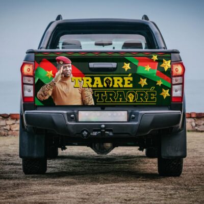 Burkina Faso Ibrahim Traore Thomas Sankara Truck Tailgate Decal Sticker Wrap - Vinyl Graphic Decal Bumper Sticker