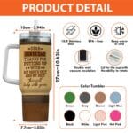 4VT. Dear Bonus Dad tumbler mk1