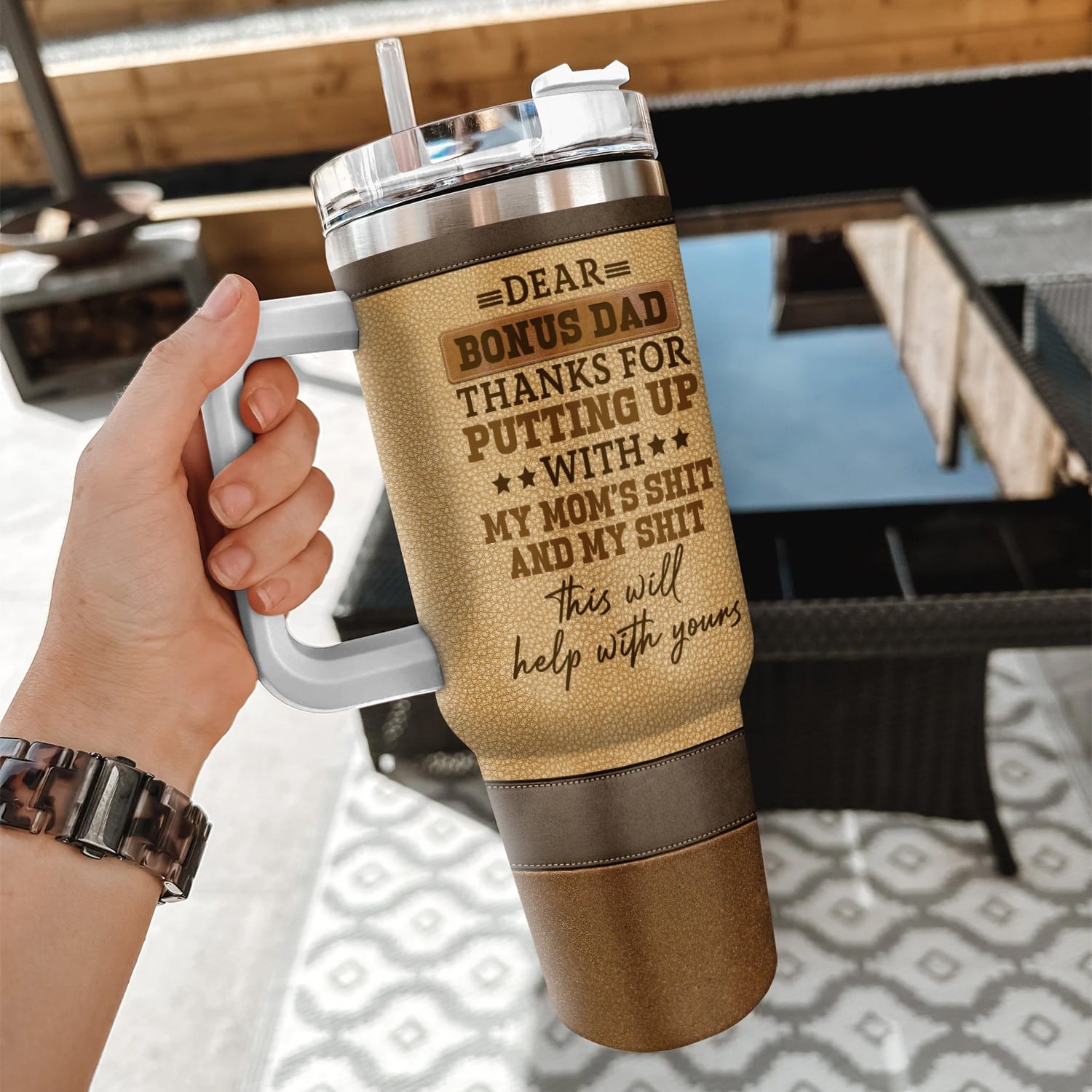 4VT. Dear Bonus Dad tumbler mk5