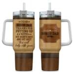 4VT. Dear Bonus Dad tumbler mk8