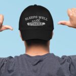 Sleeps Well With Others Funny Embroidered Twill Hat Adjustable Cap For Men Women