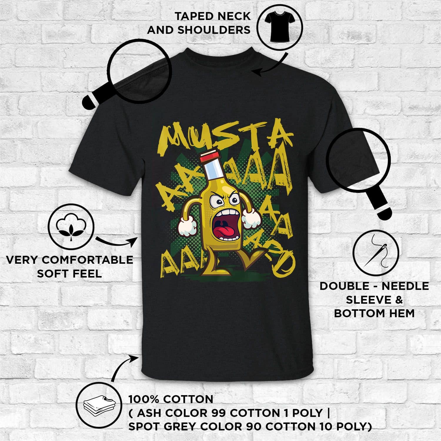 6VT. Mustard Bottle shirt mk1