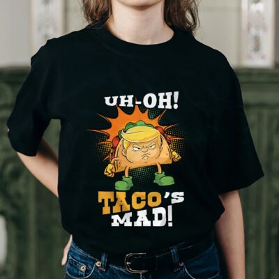 Alternative view of Uh Oh Taco's Mad Funny Trump Angry T-Shirt