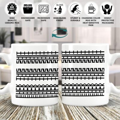 Alternative view of Fuck This Shit Funny Mug - Hidden Message Coffee Cup - Beer Stein - Color Changing Mug