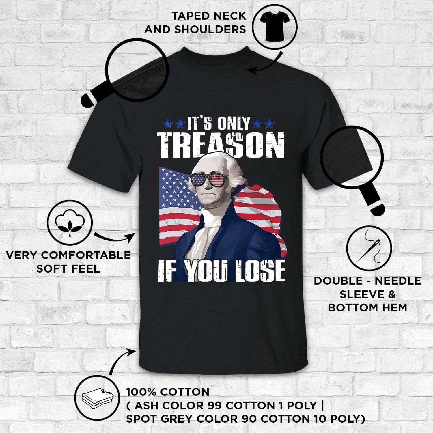 2VT. Washington Only Treason shirt mk1