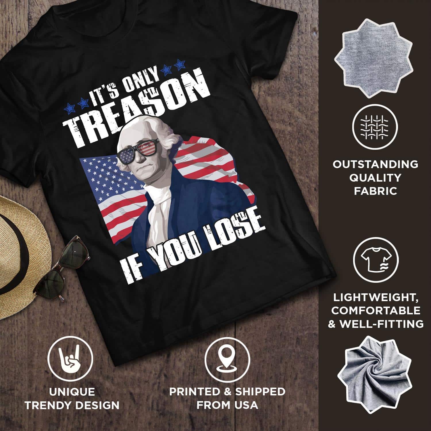 2VT. Washington Only Treason shirt mk2