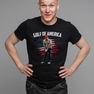 Golf Of America Funny Trump Playing Golf T-Shirt