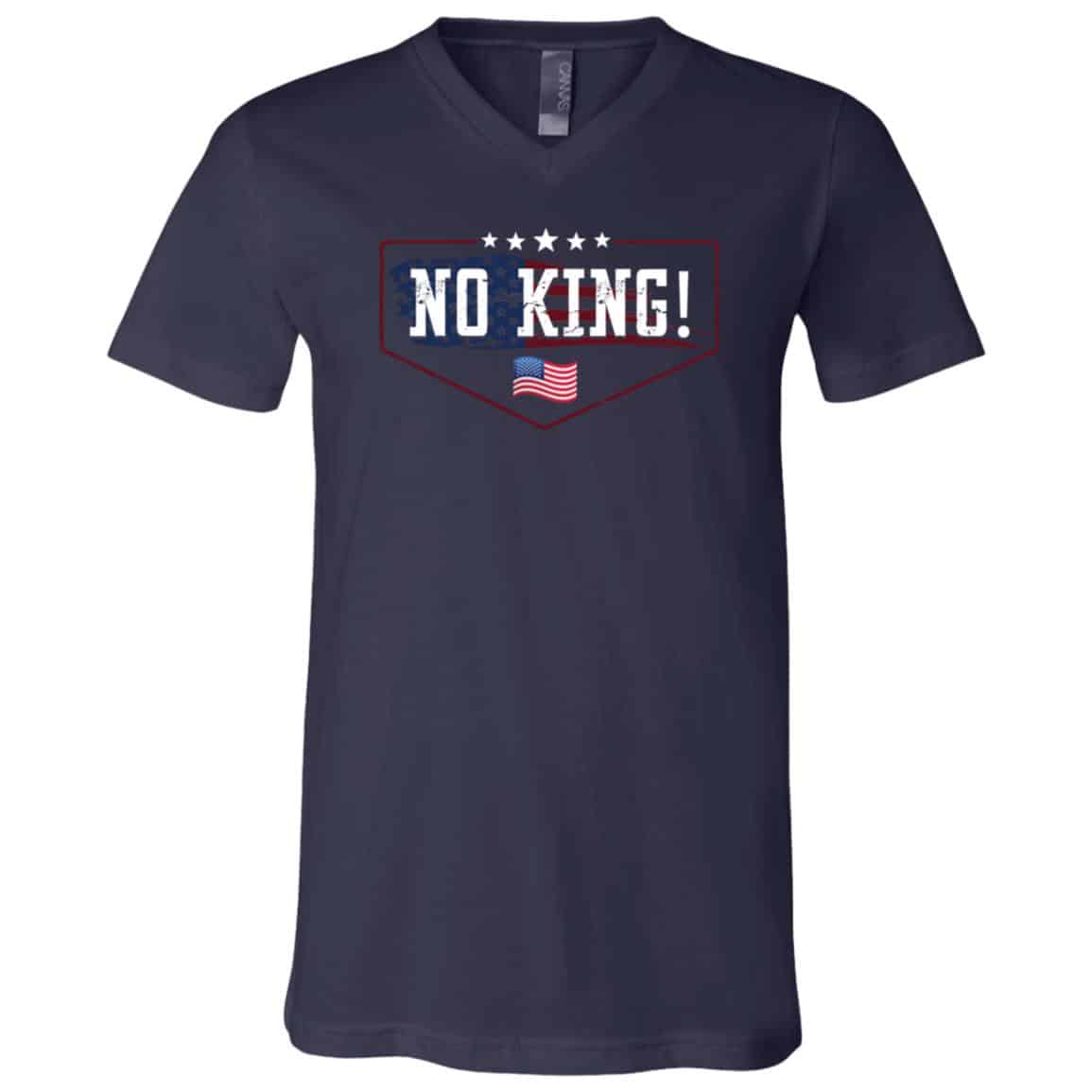 No King American Flag T-Shirt Independence day 4th of july 1776 V-Neck T-Shirt, Navy, V-Neck T-Shirt No King American Flag T-Shirt Independence day 4th of july 1776 V-Neck T-Shirt, Navy, V-Neck T-Shirt