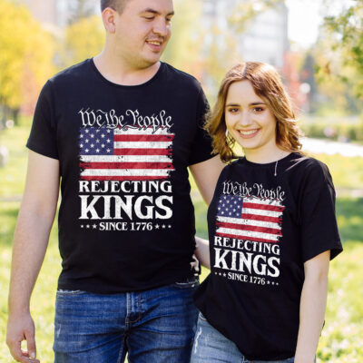Alternative view of We The People Rejecting Kings Since 1776 Political T-Shirt