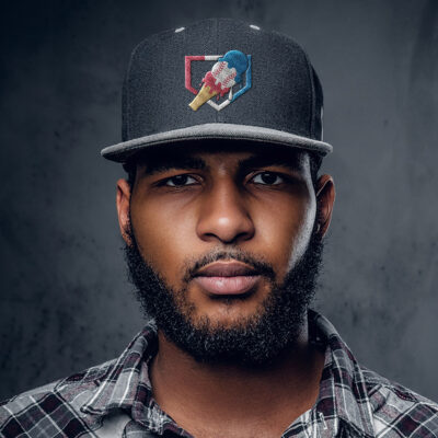 Alternative view of Baseball Ice Cream Funny 4th Of July Embroidered Twill Hat Adjustable Cap For Men Women - Baseball Lover Gifts