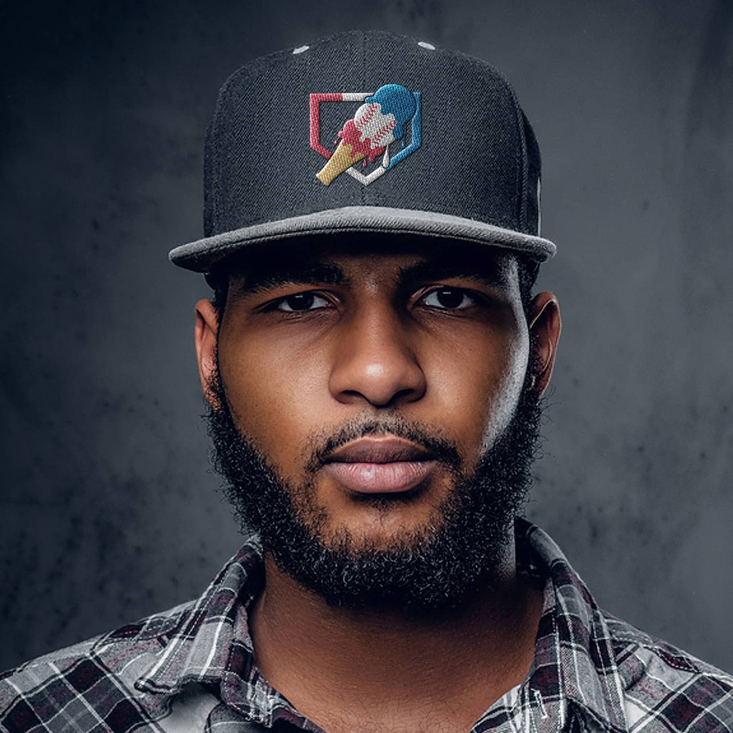 6VT. Baseball Ice Cream 4th Of July hat mk1