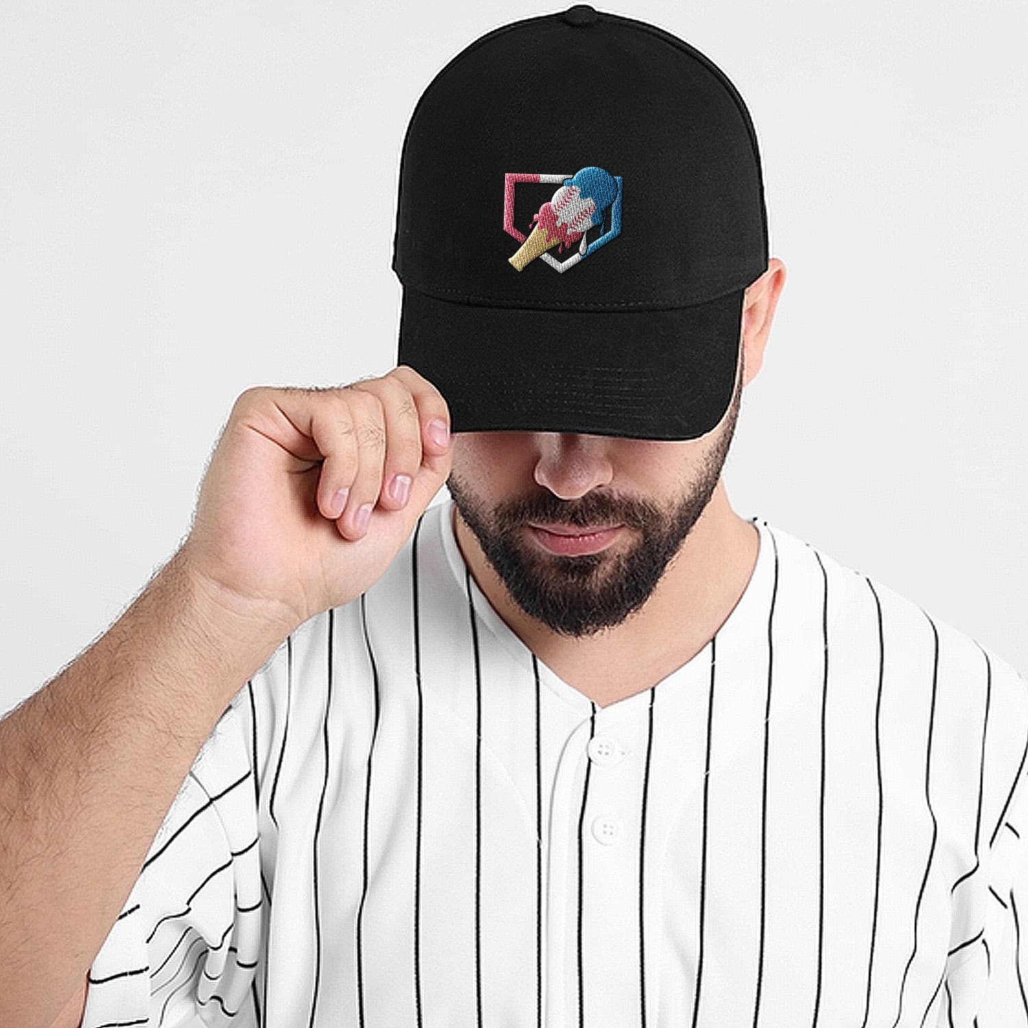 6VT. Baseball Ice Cream 4th Of July hat mk6