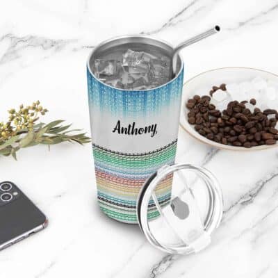 Alternative view of Personalized I'm A Ray of Fucking Sunshine Insulated Tumbler Cup With Lid and Straw - Funny Custom Tumbler