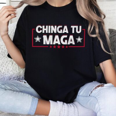 Alternative view of Chinga Tu Maga Funny Spanish Saying Political T-Shirt