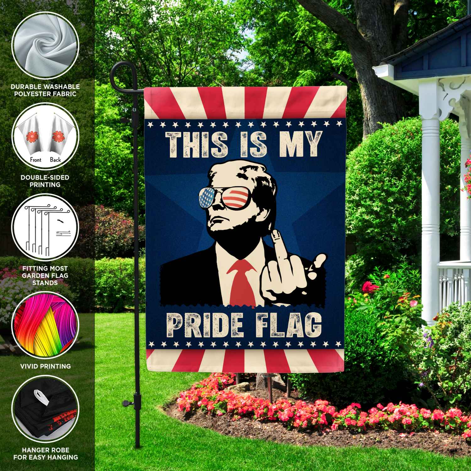 4VT. Trump My Pride Flag flag mk1